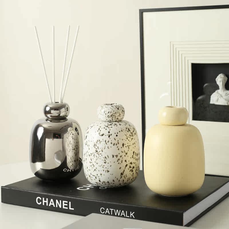 Perfume Fragrance For Room - Keramik-Aromatherapie-Flasche, Reed-Diffusor, Duftflasche für Zuhause, Raumduft,